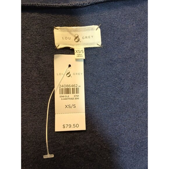 Lou & Grey Mock Neck Poncho Cape Shawl Womens XS/S Corpcore Chic Elegant Soft - Picture 2 of 8